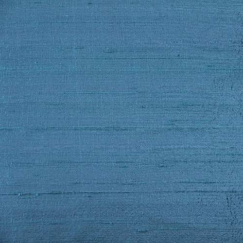 Sankara Marine Blue Silk Throw Pillow, 18"x18"