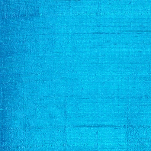 Sankara Peacock Blue Silk Throw Pillow, 16"x16"