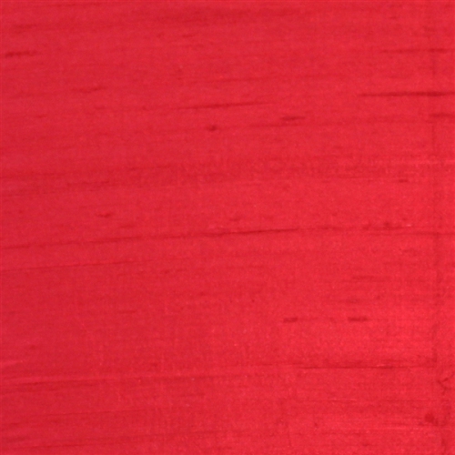 Sankara Red Silk Throw Pillow, 18"x18"