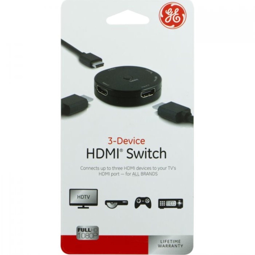 Image 1 of 1.. Jasco 3006213 HDMI SWITCH 3PRT BLK 1PK