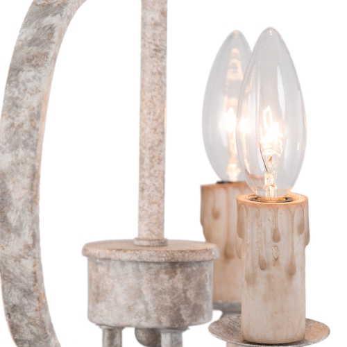 Farmhouse 3-Light Antique Rustic Lantern Chandelier