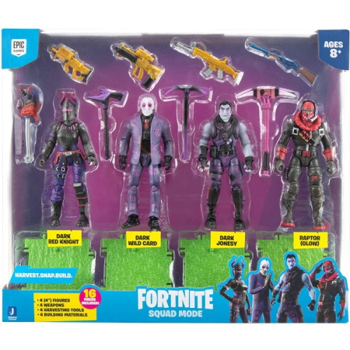 Ensemble de 4 figurines Fortnite Squad mode, série 5 - armes incluses [ jouets, 8 ans et plus]