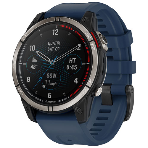 Garmin Quatix 7 Sapphire 47mm Marine GPS Smartwatch - Captain Blue