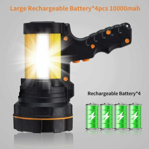 Super Bright Waterproof Rechargeable Handheld Lantern LED Flashlight 6000 Lumen