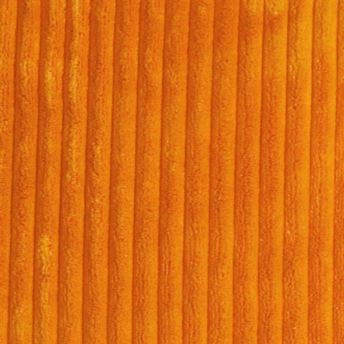 Wide Wale Corduroy Light Orange Throw Pillow, 18"x18"