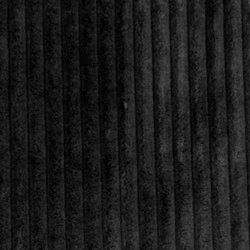 Wide Wale Corduroy Black Throw Pillow, 18"x18"