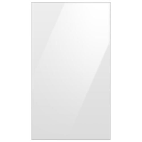 Panneau pour réfrigérateur à 4 portes polyvalent BESPOKE de Samsung - Panneau inférieur - Verre blanc