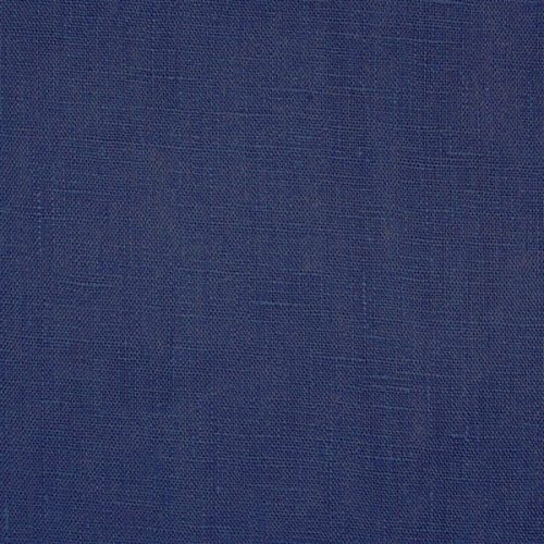 Tuscany Linen Indigo Blue Throw Pillow, 17"x17"