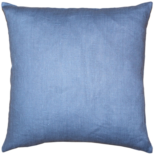 PILLOW DECOR  Tuscany Linen Pacific Throw Pillow, 17"x17" (Polyfill Insert Included) In Blue