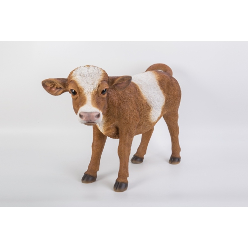 HI-LINE GIFT LTD  Standing Cow Garden Statue In Brown