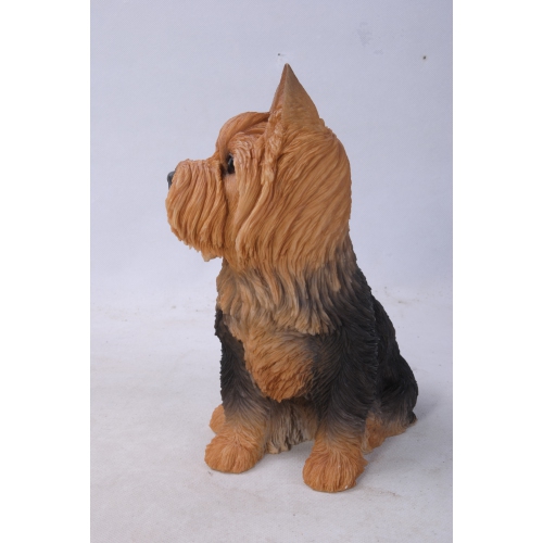 Hi-Line Gift Ltd Sitting Yorkshire Terrier Garden Statue