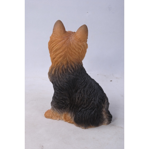 Hi-Line Gift Ltd Sitting Yorkshire Terrier Garden Statue