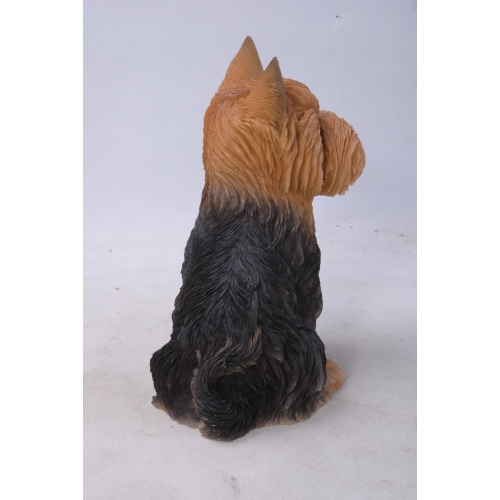 Hi-Line Gift Ltd Sitting Yorkshire Terrier Garden Statue