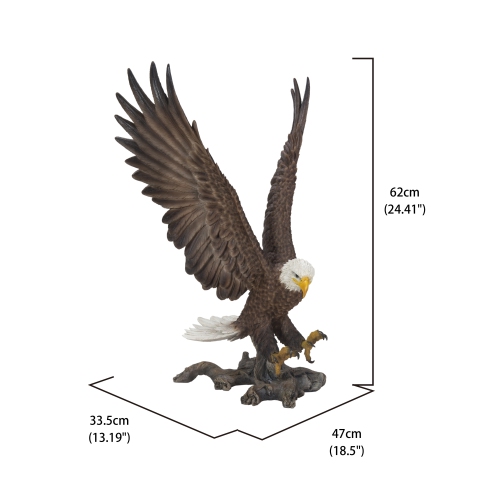 Hi-Line Gift Ltd Large Flying Eagle Garden Statue