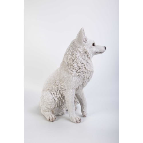 Hi-Line Gift Ltd Snow Fox Garden Statue(Hi-Line EXCLUSIVE)