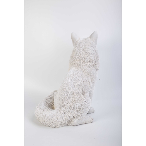 Hi-Line Gift Ltd Snow Fox Garden Statue(Hi-Line EXCLUSIVE)