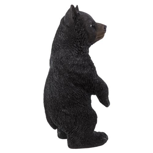 Hi-Line Gift Ltd Black Bear Cub Standing Garden Statue