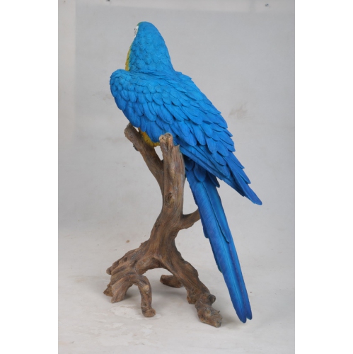 Hi-Line Gift Ltd Large Blue/Yellow Macaw Garden Statue