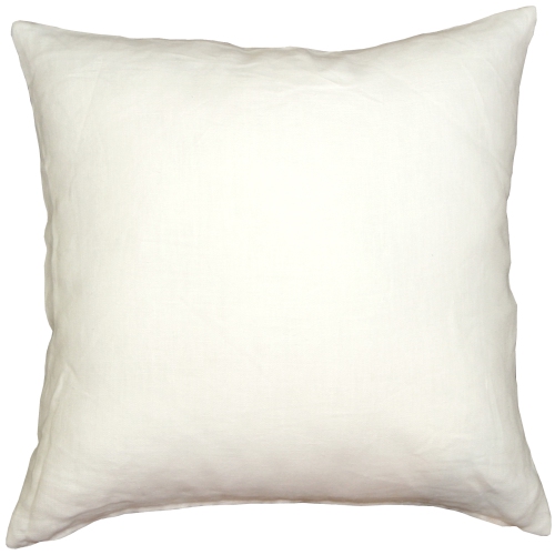 PILLOW DECOR  Tuscany Linen Throw Pillow, 20"x20" (Polyfill Insert Included) In White