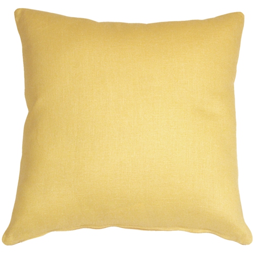 PILLOW DECOR  Tuscany Linen Banana Throw Pillow, 20"x20" (Polyfill Insert Included) In Yellow