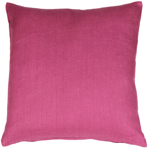 PILLOW DECOR  Tuscany Linen Orchid Throw Pillow, 17"x17" (Polyfill Insert Included) In Pink