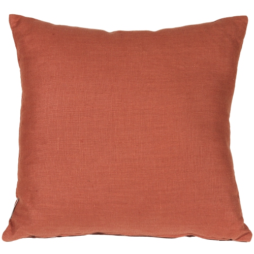 PILLOW DECOR  Tuscany Linen Sienna Throw Pillow, 20"x20" (Polyfill Insert Included)