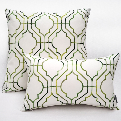 Biltmore Gate Green Throw Pillow, 20"x20"