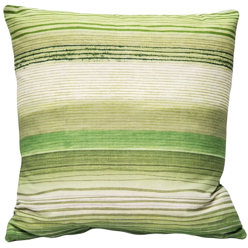 Sedona Stripes Green Throw Pillow, 20"x20"