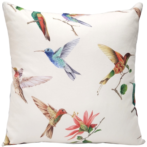 PILLOW DECOR  Monteverde Hummingbird Throw Pillow, 21"x21" (Polyfill Insert Included)