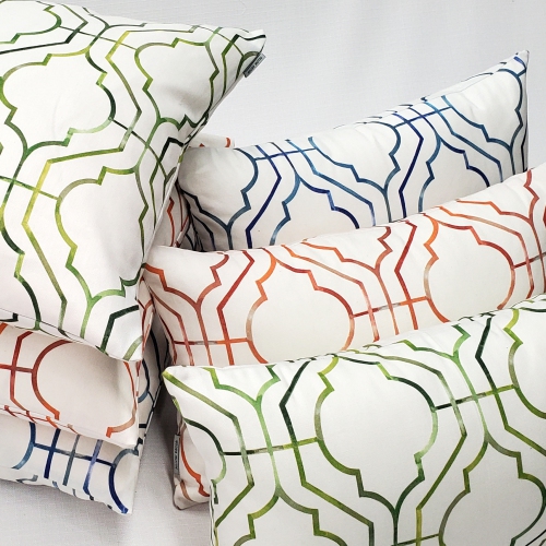 Biltmore Gate Green Throw Pillow, 12"x20"