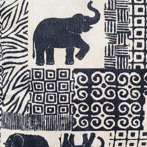 Zakouma Elephant Throw Pillow, 20"x20"