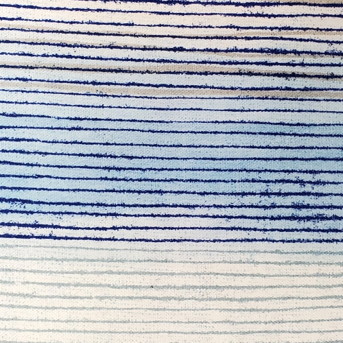 Sedona Stripes Blue Throw Pillow, 17"x17"