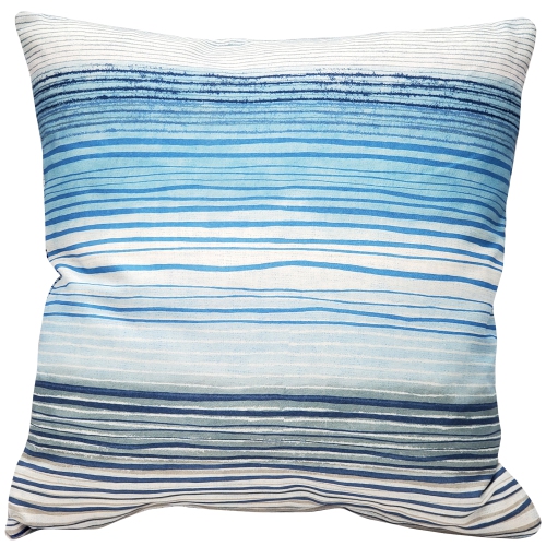 PILLOW DECOR  Sedona Stripes Throw Pillow, 20"x20" (Polyfill Insert Included) In Blue