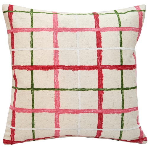 PILLOW DECOR  Albany Checks Throw Pillow16X16 (Polyfill Insert Included)