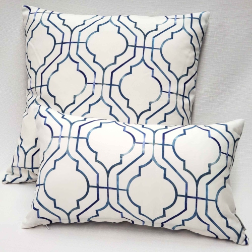 Biltmore Gate Blue Throw Pillow, 20"x20"
