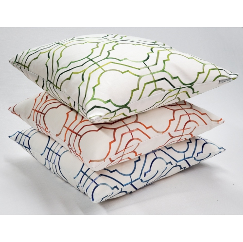 Biltmore Gate Blue Throw Pillow, 20"x20"