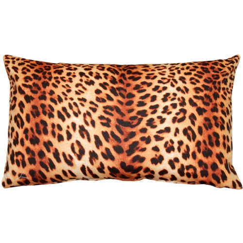 PILLOW DECOR  Kitsui Leopard Throw Pillow, 12"x20" (Polyfill Insert Included)