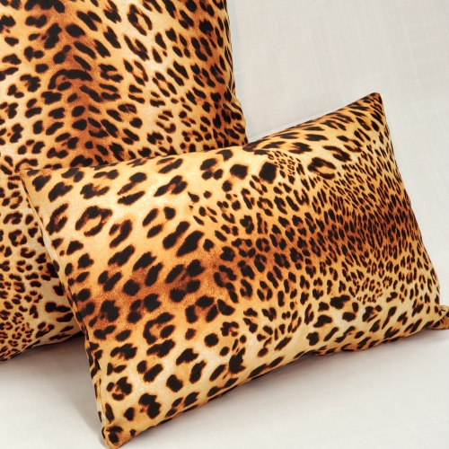 Kitsui Leopard Throw Pillow, 12"x20"