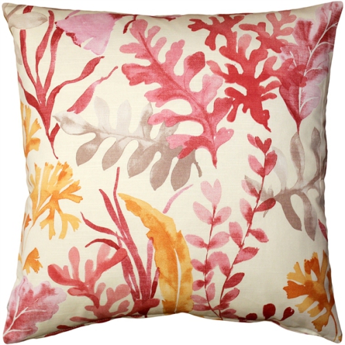 Sea Garden Pink Throw Pillow 20X20