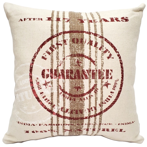 PILLOW DECOR  Quality Guarantee Print Throw Pillow, 24"x24" (Polyfill Insert Included) In Red
