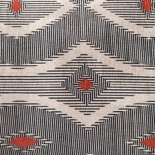 Desmond Red Diamond Pillow, 12"x20"