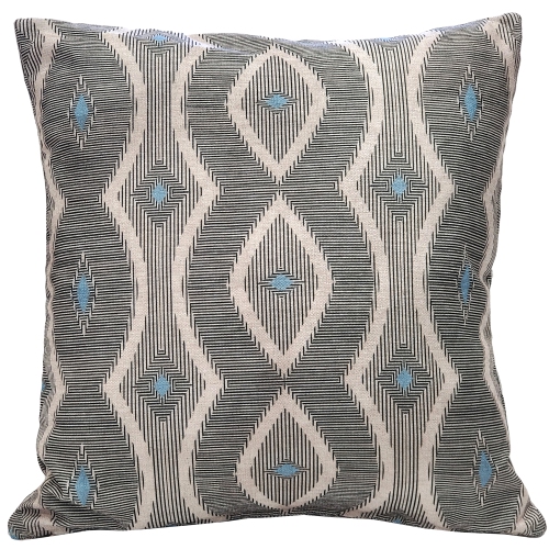PILLOW DECOR  Desmond Diamond Pillow, 19"x19" (Polyfill Insert Included) In Blue