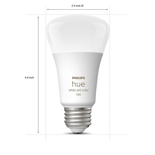 Philips Hue A19 Smart LED Light Bulb - White & Colour Ambiance