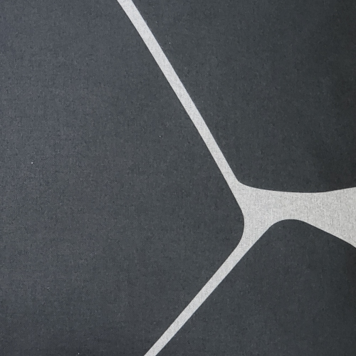 Aurora Charcoal Black Throw Pillow, 19"x19"