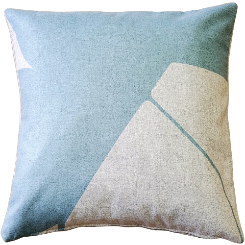 PILLOW DECOR  Boketto Paradiso Throw Pillow, 19"x19" (Polyfill Insert Included) In Blue