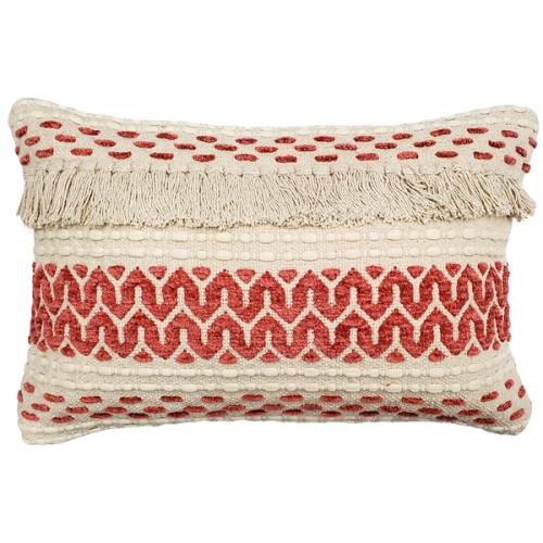 Ojai Red Bohemian Pillow 16x24