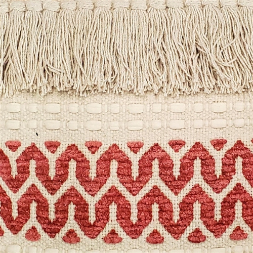 Ojai Red Bohemian Pillow 16x24