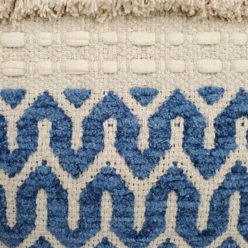 Ojai Blue Bohemian Pillow, 20"x20"