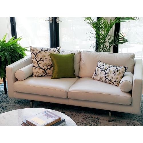 Bonsai Pine Teal Green Throw Pillow, 12"x19"