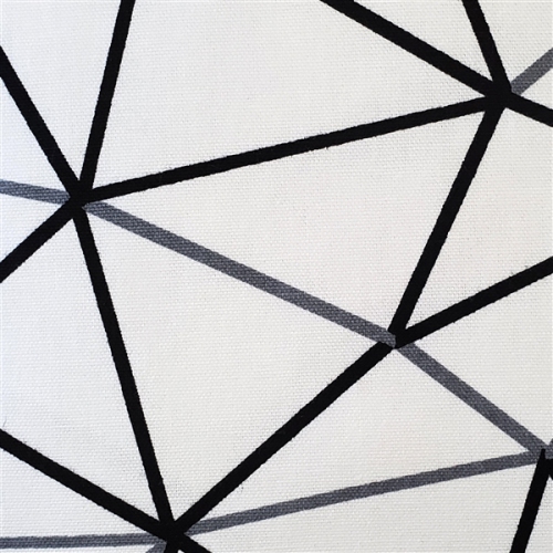 Crossed Lines Cotton Print Throw Pillow, 12"x20"